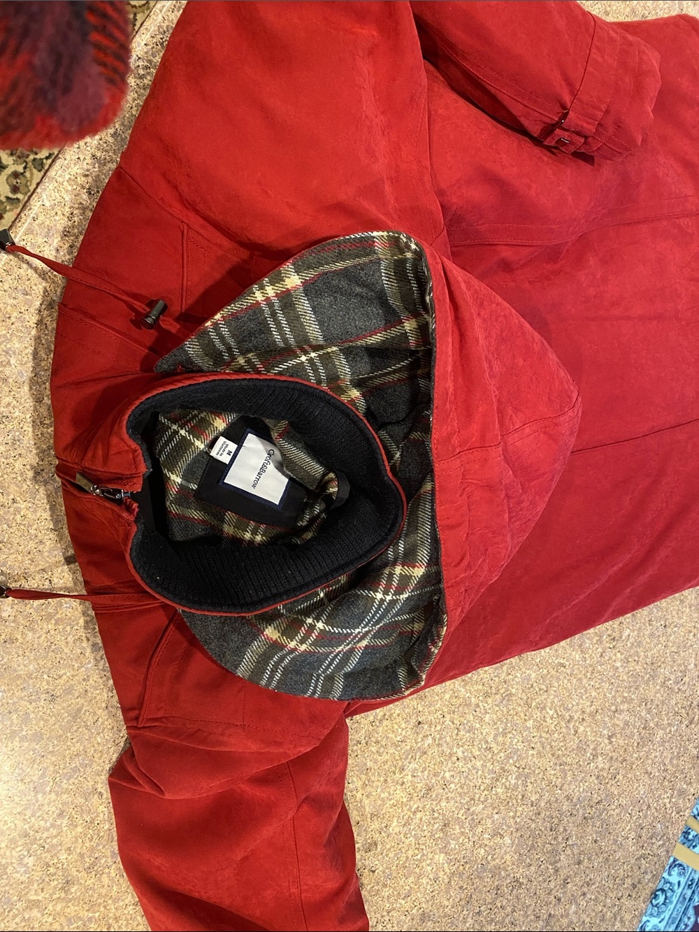 Croft & Barrow Zip Up Insulated Coat Removable Hood Medium MUSTY Winter Jacket - Picture 14 of 17